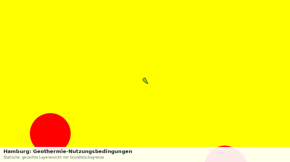 Statische Kartenansicht: Hamburg: Geothermie-Nutzungsbedingungen