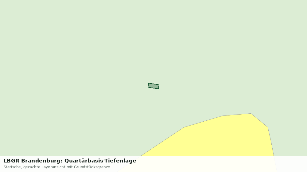 Statische Kartenansicht: LBGR Brandenburg: Quartärbasis-Tiefenlage