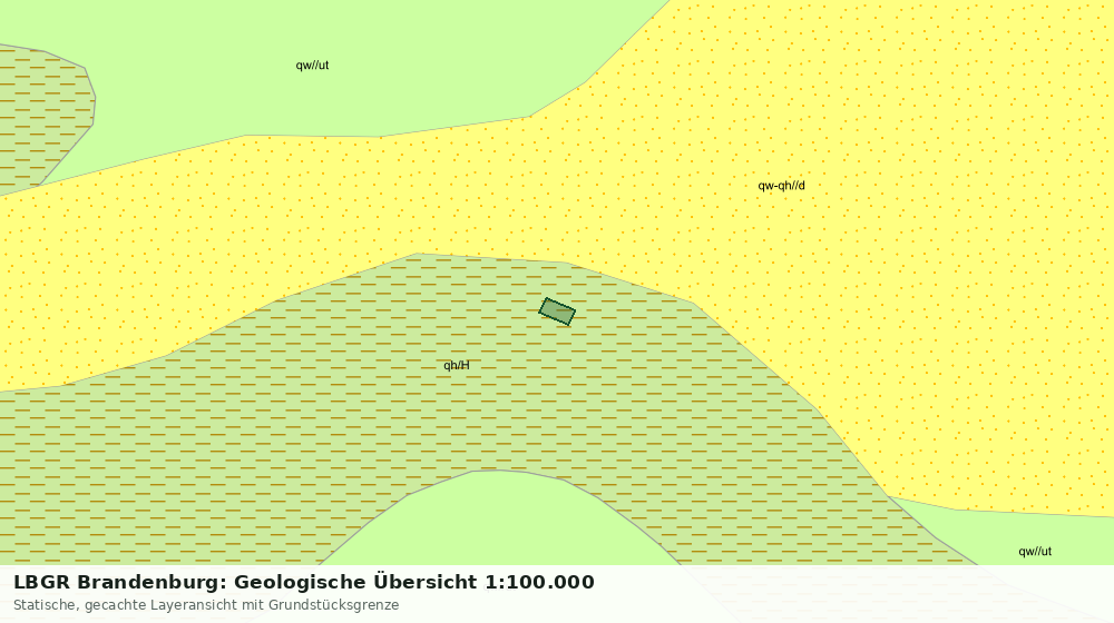 Statische Kartenansicht: LBGR Brandenburg: Geologische Übersicht 1:100.000