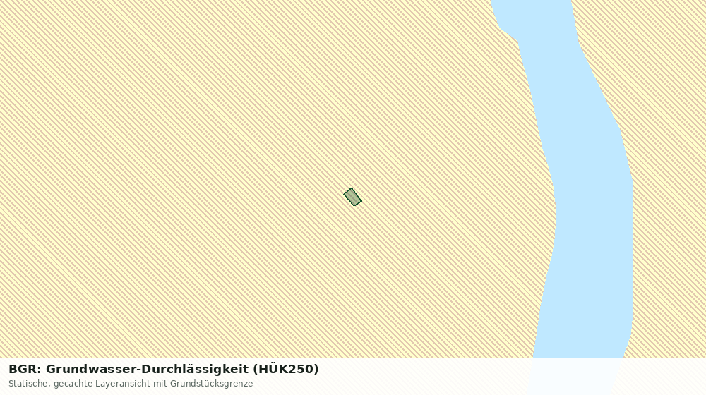 Statische Kartenansicht: BGR: Grundwasser-Durchlässigkeit (HÜK250)