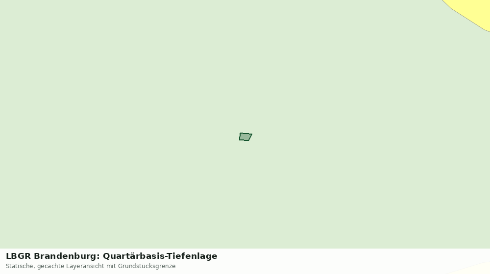 Statische Kartenansicht: LBGR Brandenburg: Quartärbasis-Tiefenlage