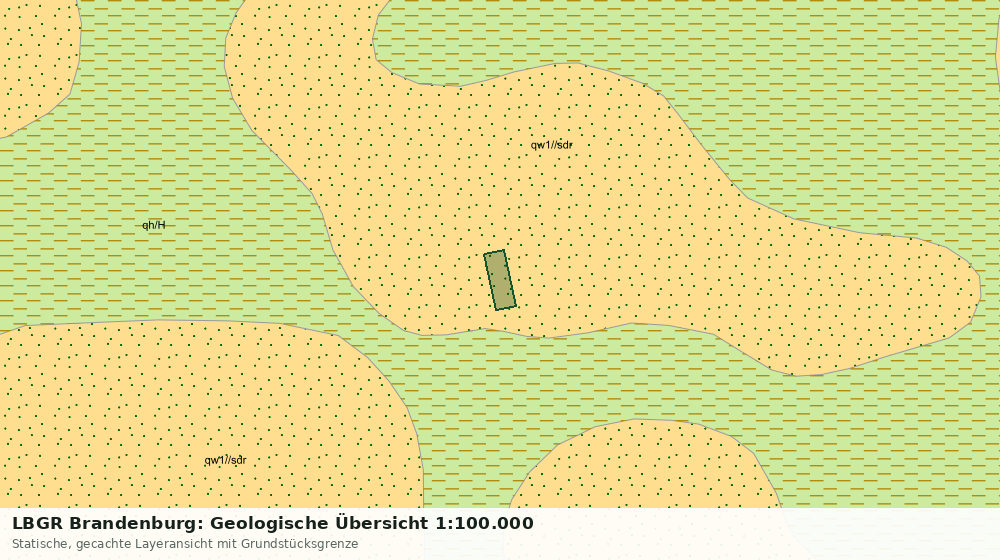 Statische Kartenansicht: LBGR Brandenburg: Geologische Übersicht 1:100.000