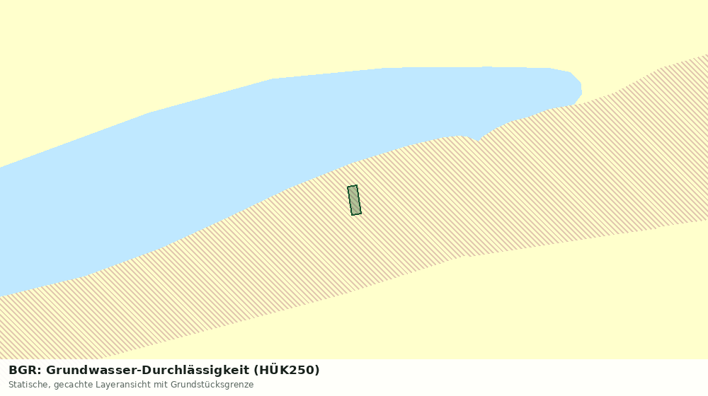 Statische Kartenansicht: BGR: Grundwasser-Durchlässigkeit (HÜK250)