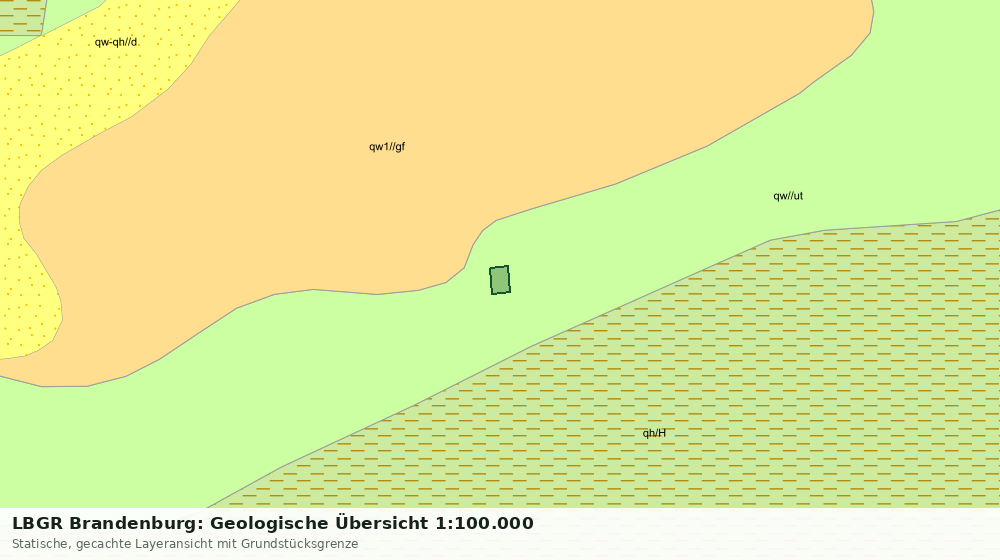 Statische Kartenansicht: LBGR Brandenburg: Geologische Übersicht 1:100.000