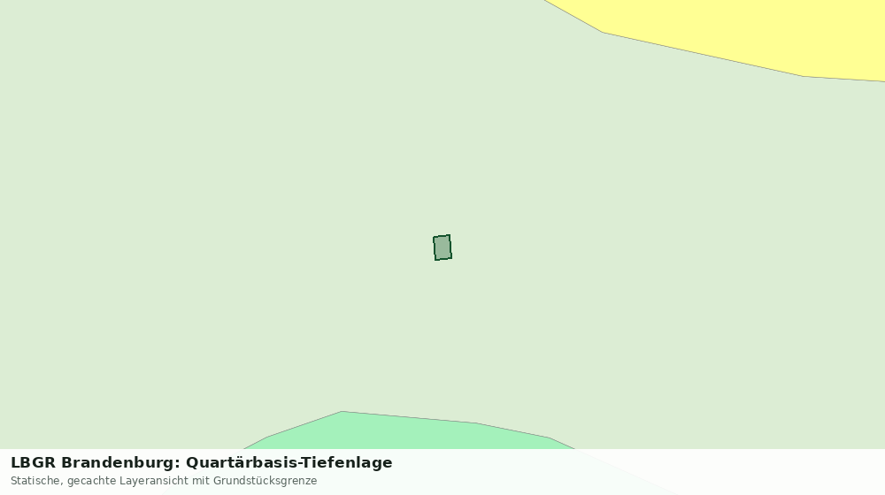 Statische Kartenansicht: LBGR Brandenburg: Quartärbasis-Tiefenlage