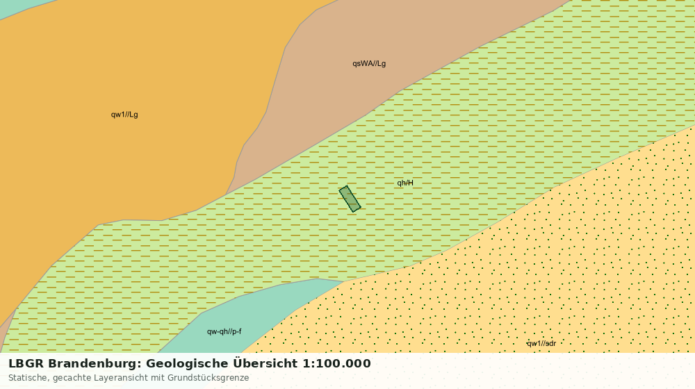 Statische Kartenansicht: LBGR Brandenburg: Geologische Übersicht 1:100.000