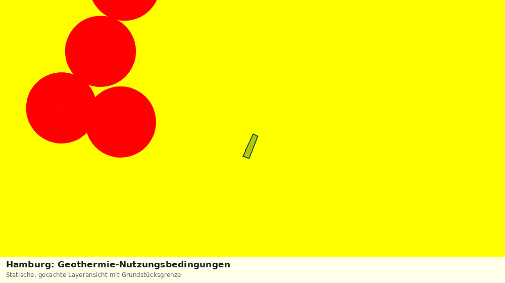 Statische Kartenansicht: Hamburg: Geothermie-Nutzungsbedingungen
