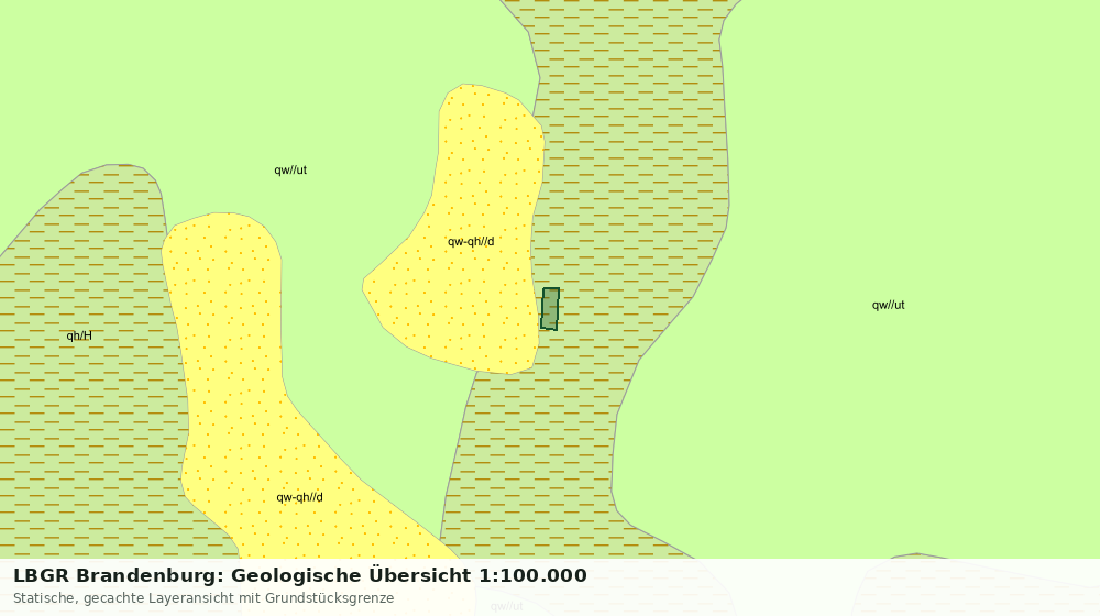Statische Kartenansicht: LBGR Brandenburg: Geologische Übersicht 1:100.000