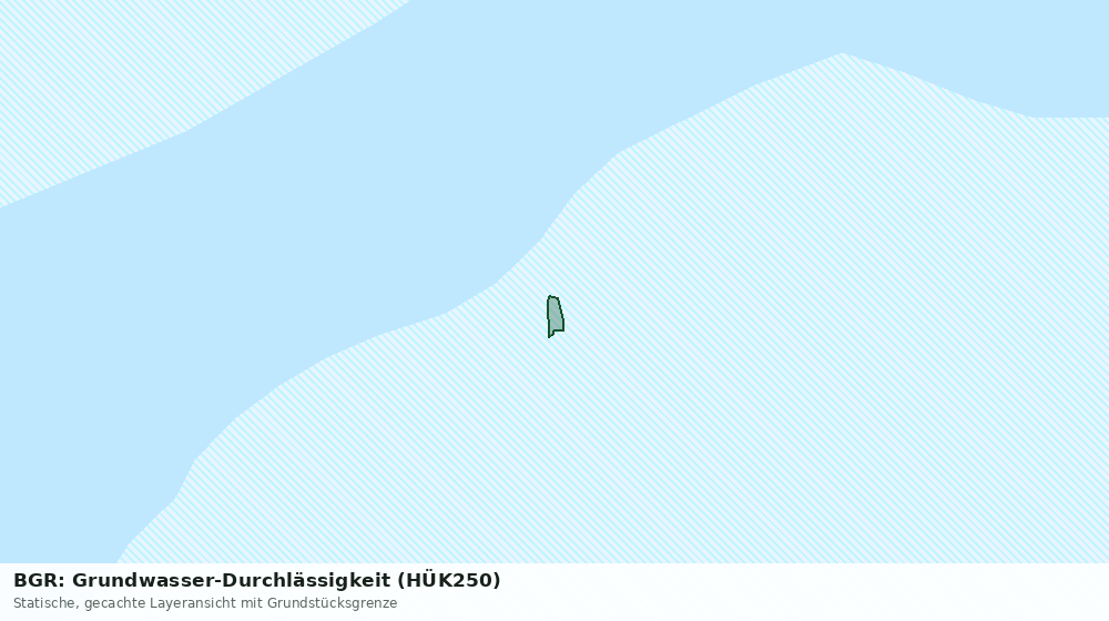 Statische Kartenansicht: BGR: Grundwasser-Durchlässigkeit (HÜK250)