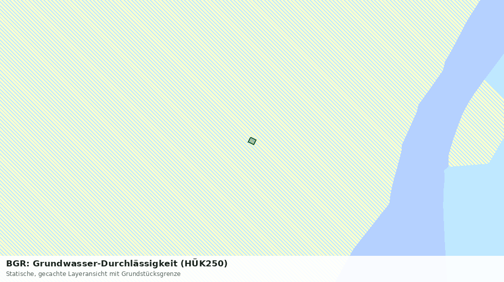 Statische Kartenansicht: BGR: Grundwasser-Durchlässigkeit (HÜK250)