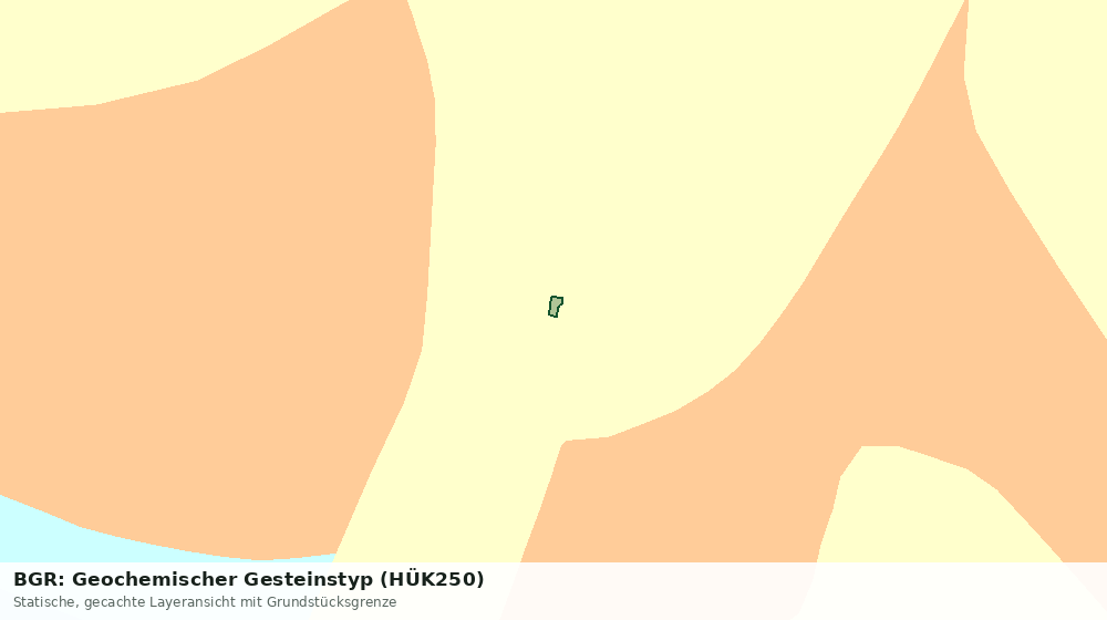 Statische Kartenansicht: BGR: Geochemischer Gesteinstyp (HÜK250)