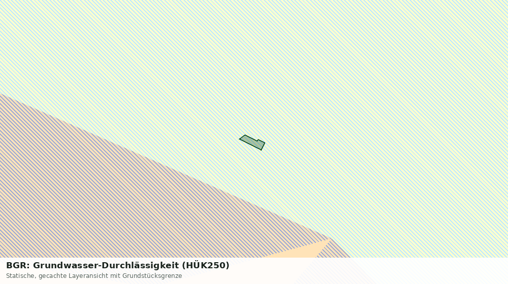 Statische Kartenansicht: BGR: Grundwasser-Durchlässigkeit (HÜK250)