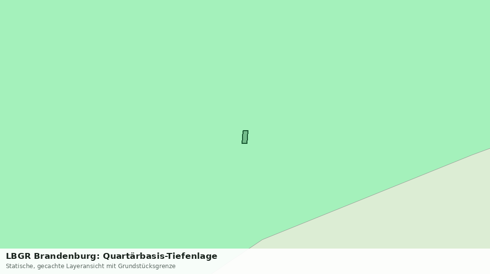Statische Kartenansicht: LBGR Brandenburg: Quartärbasis-Tiefenlage