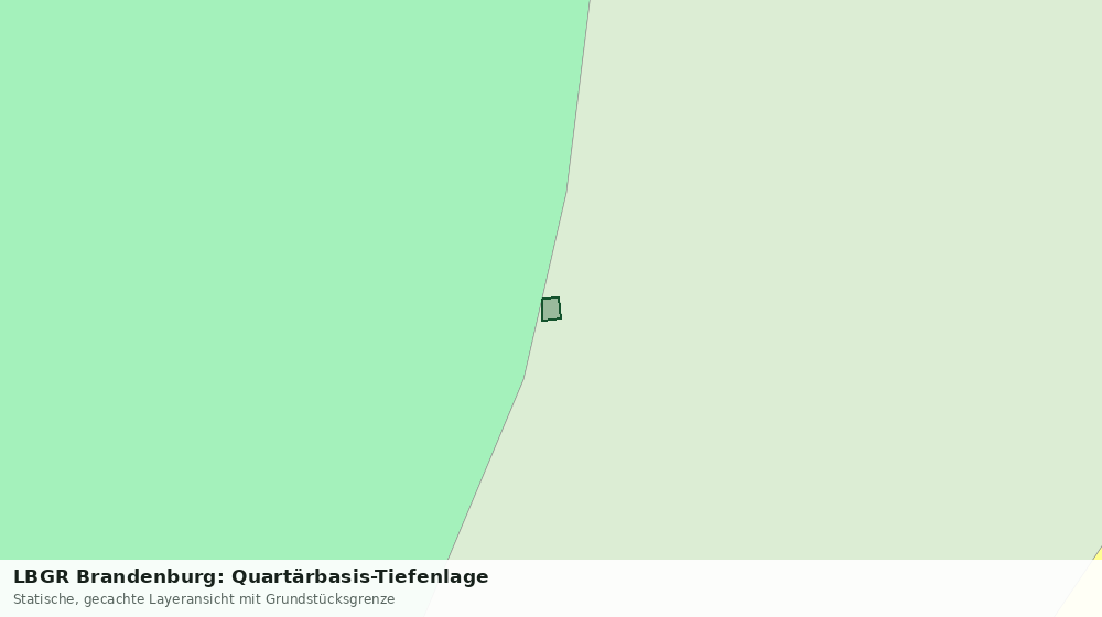 Statische Kartenansicht: LBGR Brandenburg: Quartärbasis-Tiefenlage