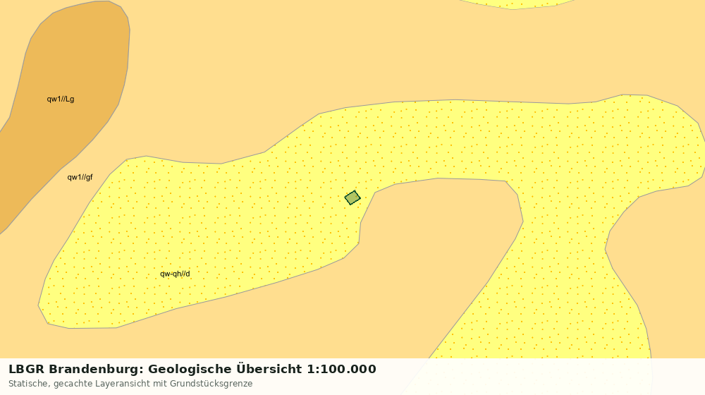 Statische Kartenansicht: LBGR Brandenburg: Geologische Übersicht 1:100.000
