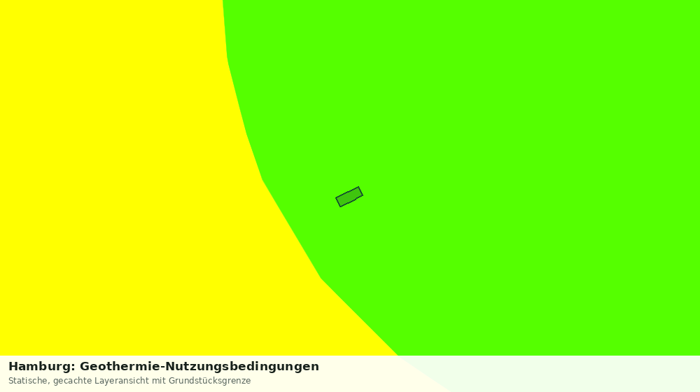 Statische Kartenansicht: Hamburg: Geothermie-Nutzungsbedingungen