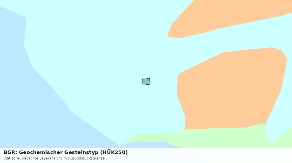 Statische Kartenansicht: BGR: Geochemischer Gesteinstyp (HÜK250)