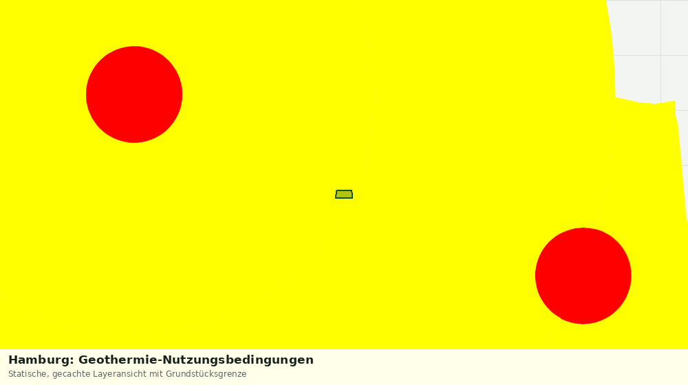 Statische Kartenansicht: Hamburg: Geothermie-Nutzungsbedingungen