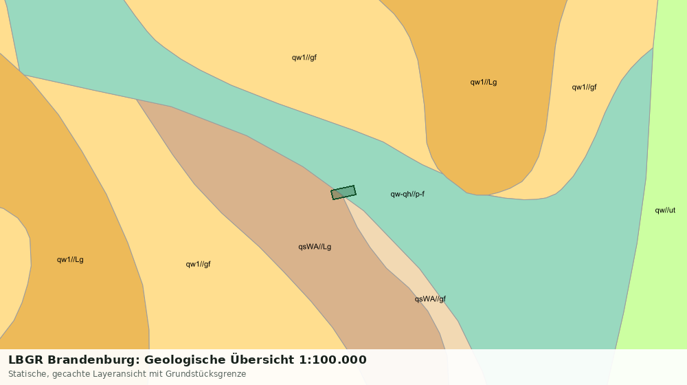 Statische Kartenansicht: LBGR Brandenburg: Geologische Übersicht 1:100.000
