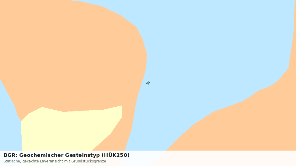 Statische Kartenansicht: BGR: Geochemischer Gesteinstyp (HÜK250)