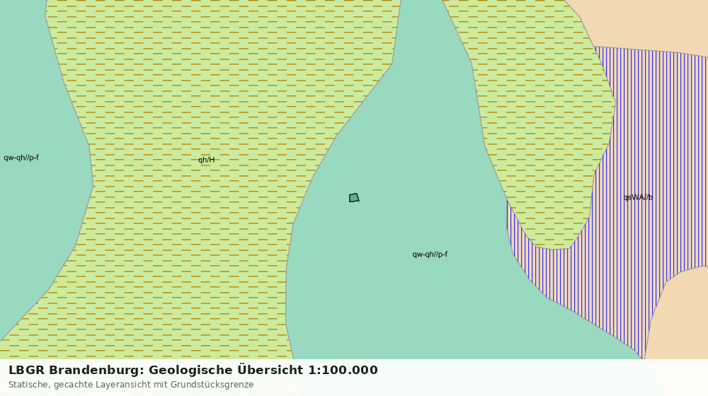 Statische Kartenansicht: LBGR Brandenburg: Geologische Übersicht 1:100.000