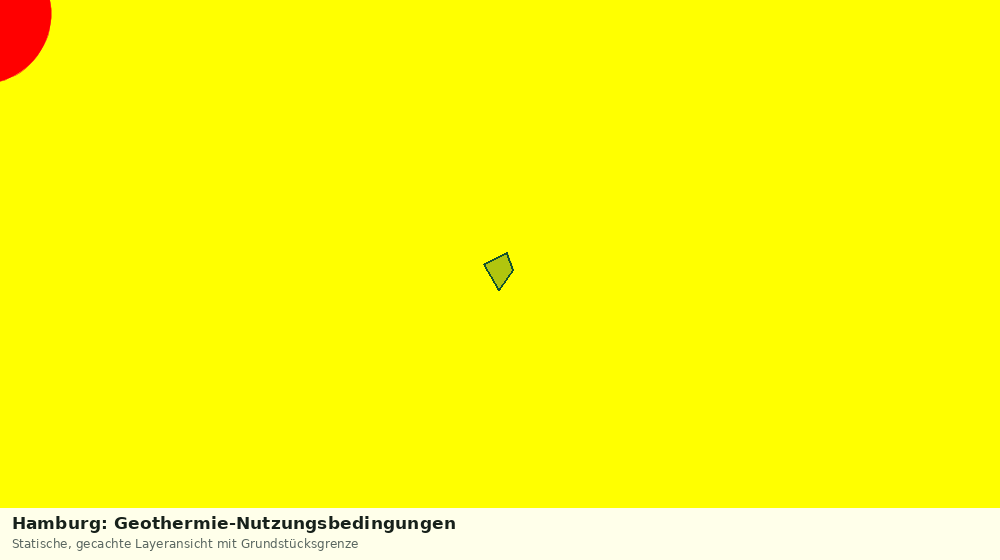 Statische Kartenansicht: Hamburg: Geothermie-Nutzungsbedingungen