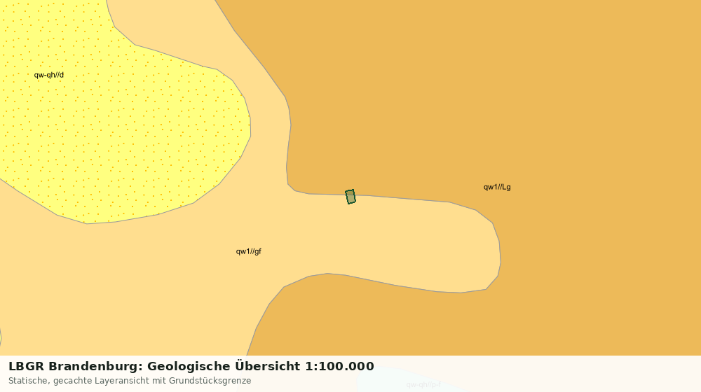 Statische Kartenansicht: LBGR Brandenburg: Geologische Übersicht 1:100.000