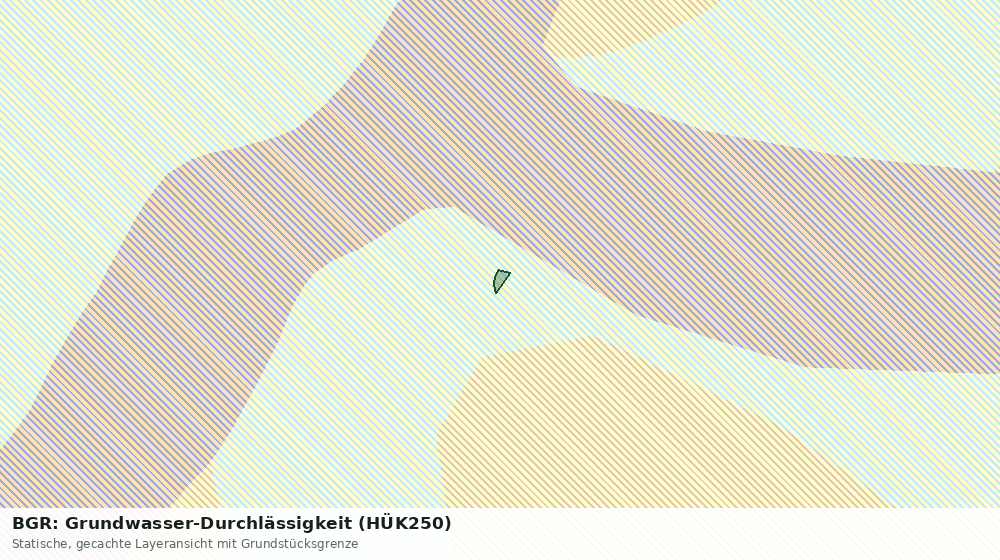 Statische Kartenansicht: BGR: Grundwasser-Durchlässigkeit (HÜK250)