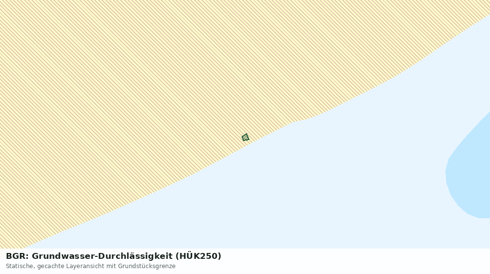 Statische Kartenansicht: BGR: Grundwasser-Durchlässigkeit (HÜK250)