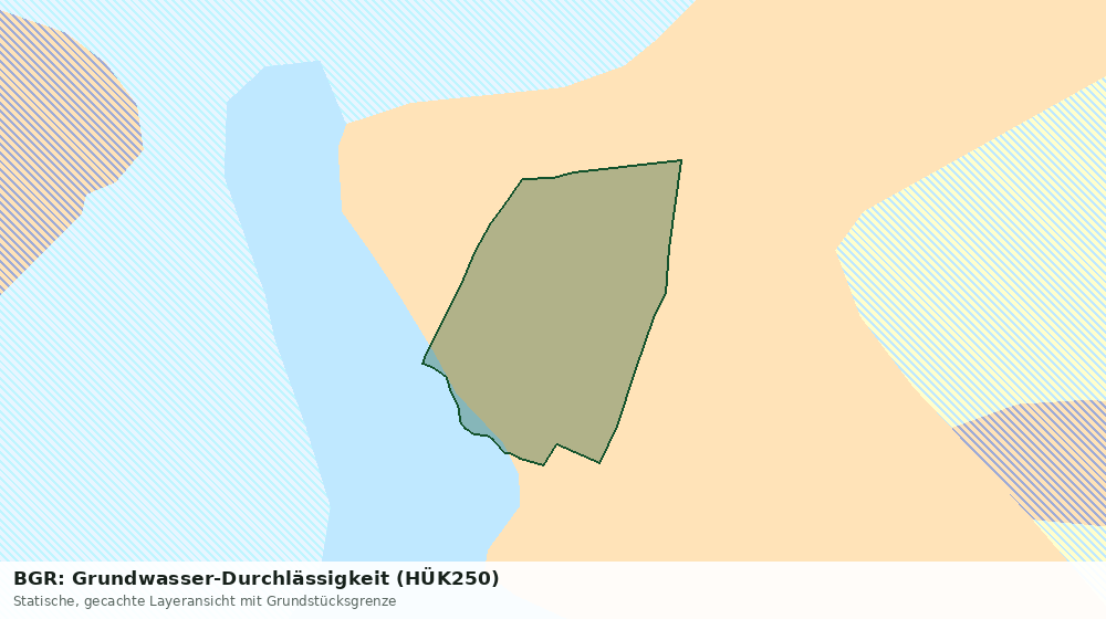 Statische Kartenansicht: BGR: Grundwasser-Durchlässigkeit (HÜK250)