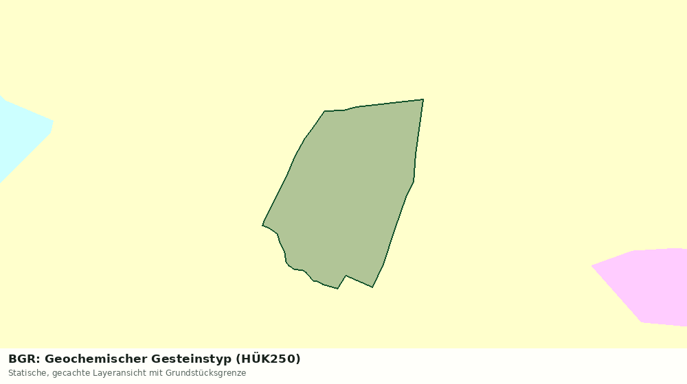Statische Kartenansicht: BGR: Geochemischer Gesteinstyp (HÜK250)