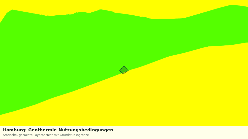 Statische Kartenansicht: Hamburg: Geothermie-Nutzungsbedingungen