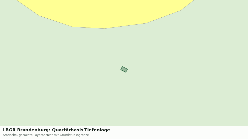 Statische Kartenansicht: LBGR Brandenburg: Quartärbasis-Tiefenlage