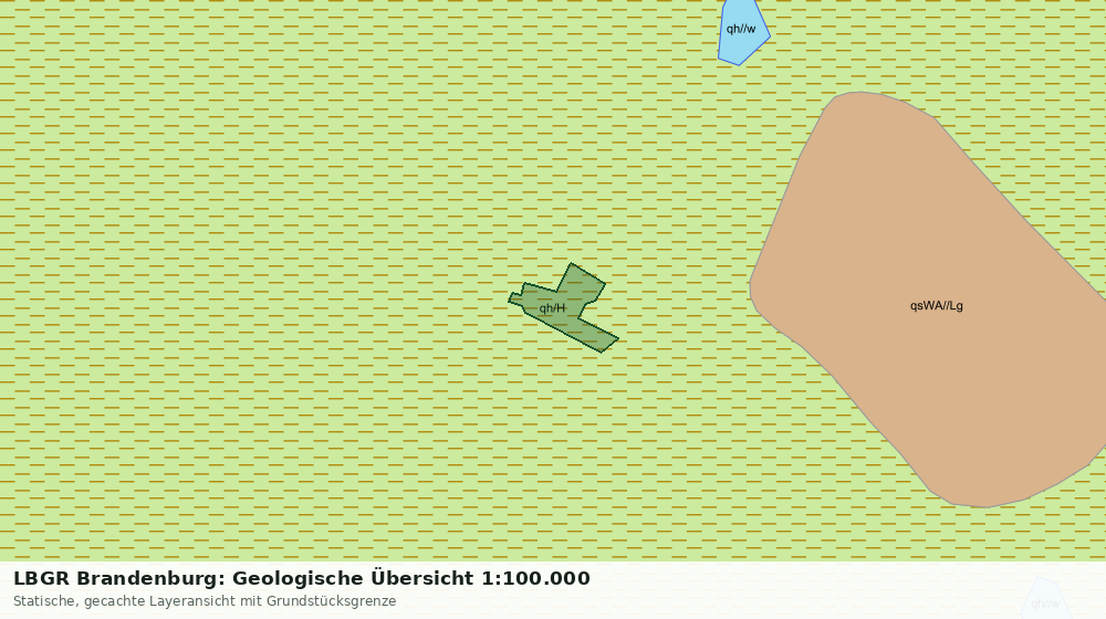 Statische Kartenansicht: LBGR Brandenburg: Geologische Übersicht 1:100.000