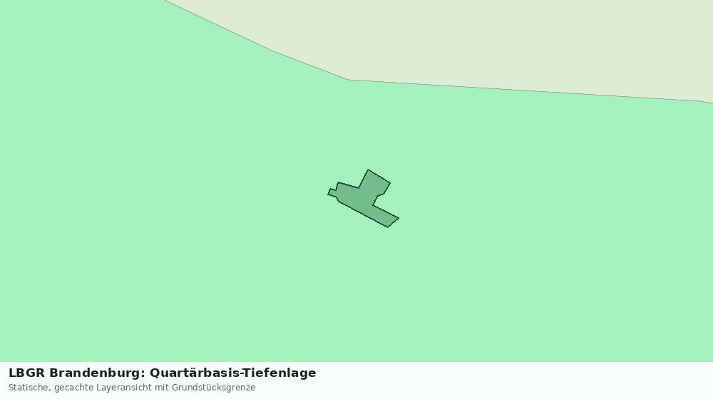 Statische Kartenansicht: LBGR Brandenburg: Quartärbasis-Tiefenlage