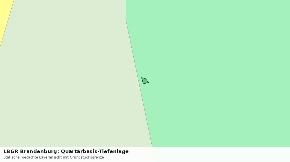 Statische Kartenansicht: LBGR Brandenburg: Quartärbasis-Tiefenlage