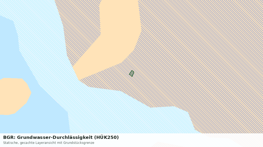 Statische Kartenansicht: BGR: Grundwasser-Durchlässigkeit (HÜK250)