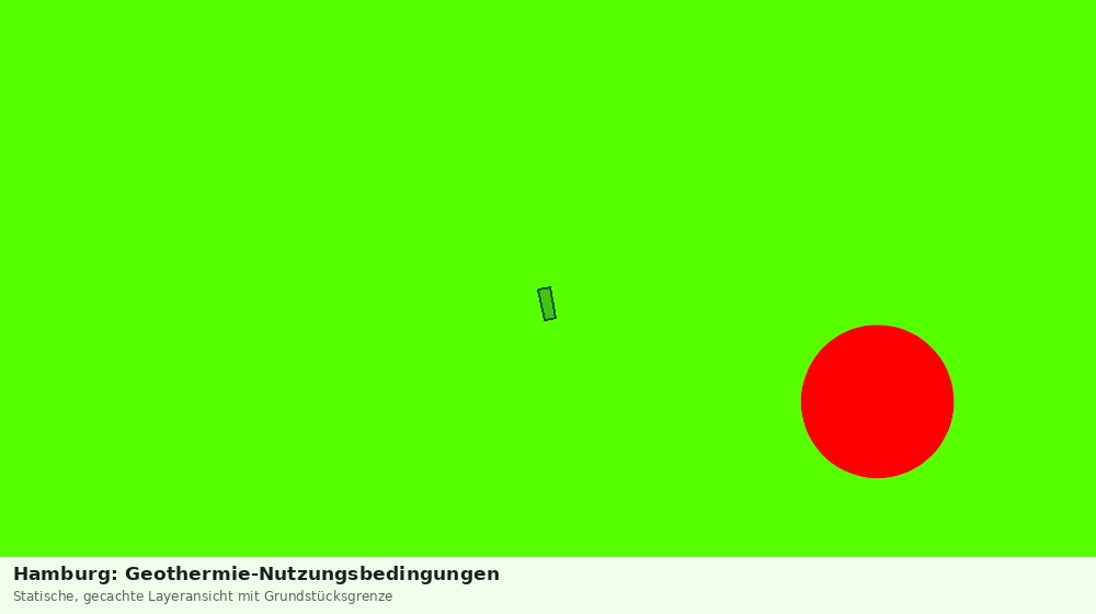 Statische Kartenansicht: Hamburg: Geothermie-Nutzungsbedingungen