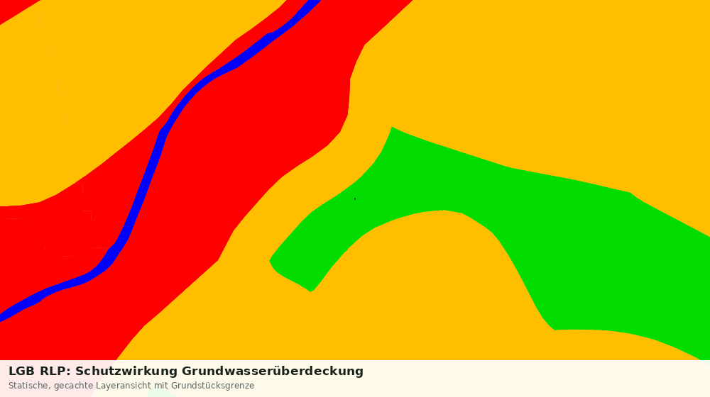Statische Kartenansicht: LGB RLP: Schutzwirkung Grundwasserüberdeckung
