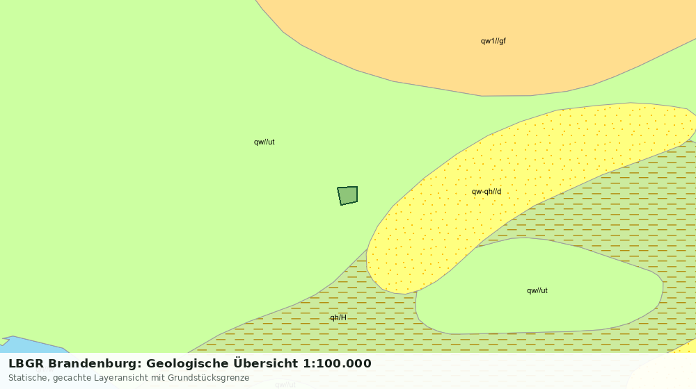 Statische Kartenansicht: LBGR Brandenburg: Geologische Übersicht 1:100.000