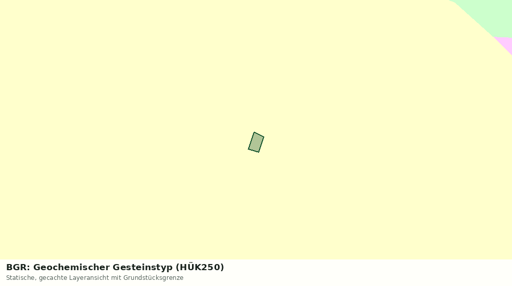 Statische Kartenansicht: BGR: Geochemischer Gesteinstyp (HÜK250)