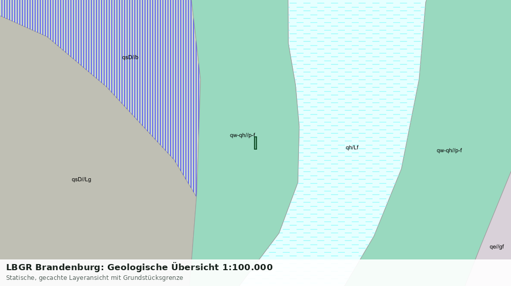 Statische Kartenansicht: LBGR Brandenburg: Geologische Übersicht 1:100.000