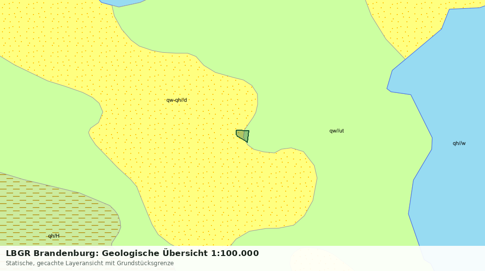 Statische Kartenansicht: LBGR Brandenburg: Geologische Übersicht 1:100.000