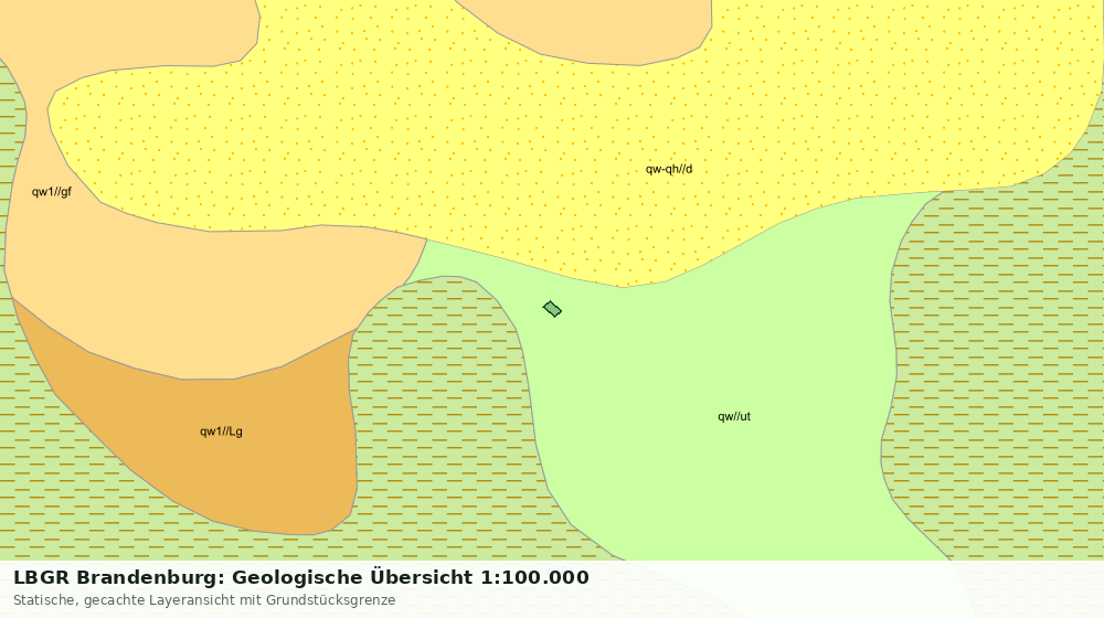 Statische Kartenansicht: LBGR Brandenburg: Geologische Übersicht 1:100.000