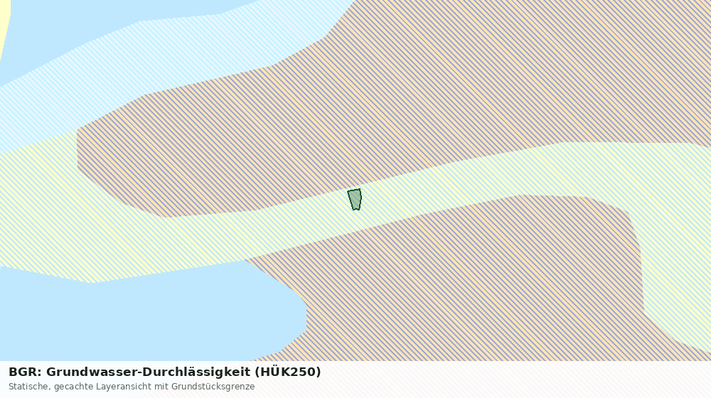 Statische Kartenansicht: BGR: Grundwasser-Durchlässigkeit (HÜK250)