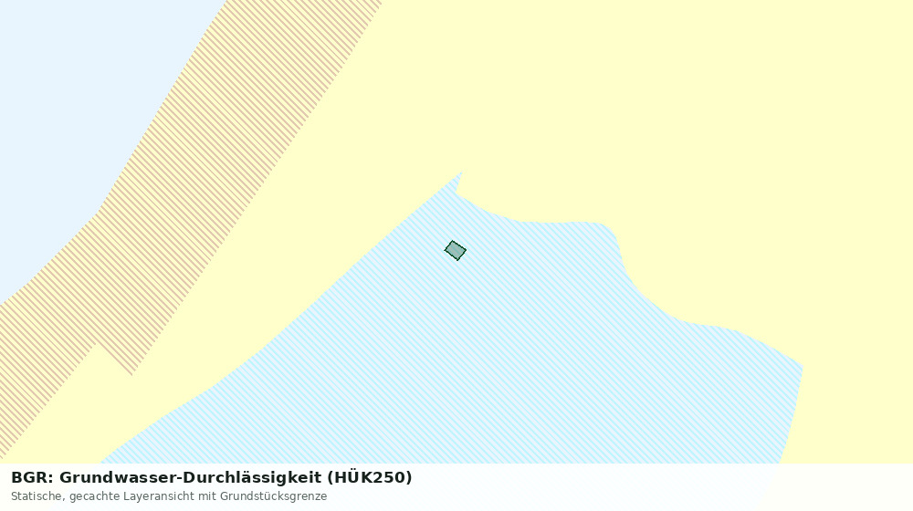 Statische Kartenansicht: BGR: Grundwasser-Durchlässigkeit (HÜK250)