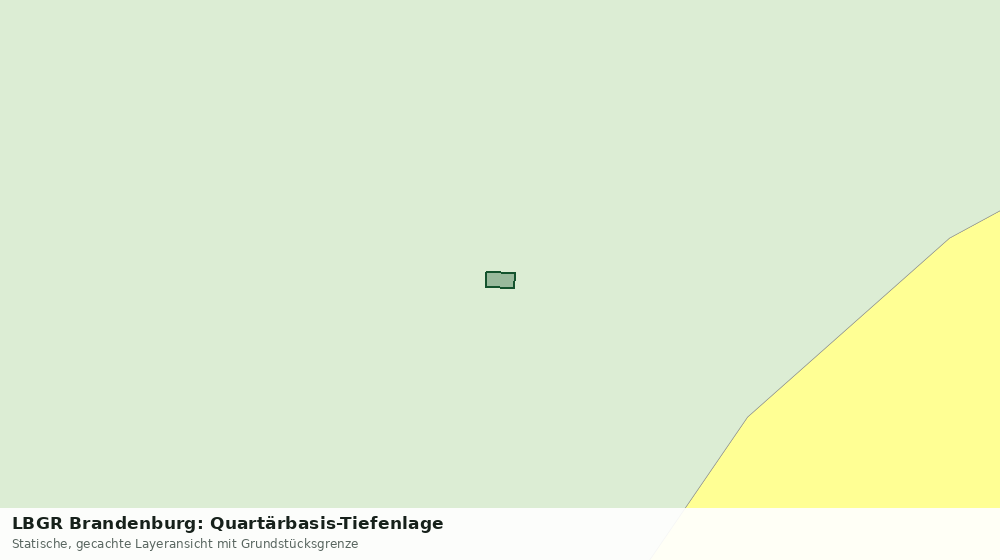 Statische Kartenansicht: LBGR Brandenburg: Quartärbasis-Tiefenlage