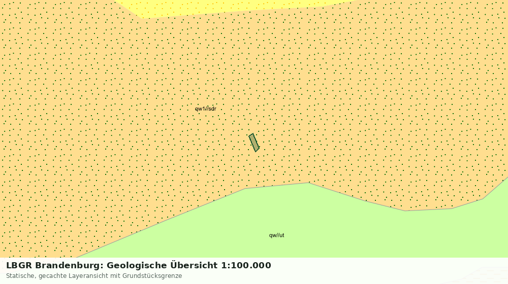 Statische Kartenansicht: LBGR Brandenburg: Geologische Übersicht 1:100.000