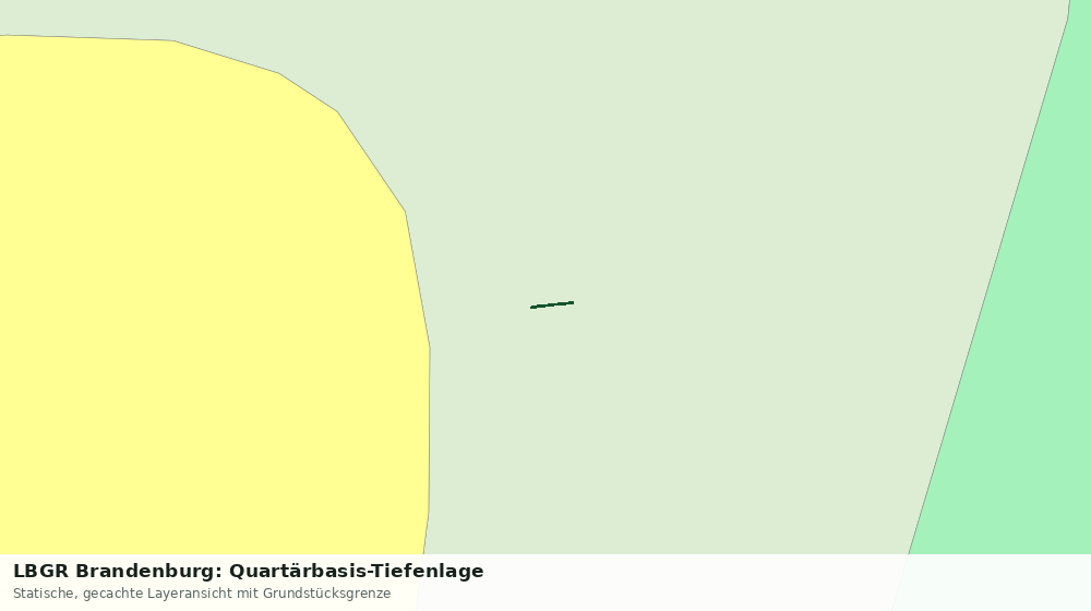 Statische Kartenansicht: LBGR Brandenburg: Quartärbasis-Tiefenlage