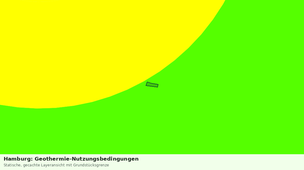 Statische Kartenansicht: Hamburg: Geothermie-Nutzungsbedingungen